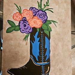 Cowboy/Cowgirl Boot Painting 