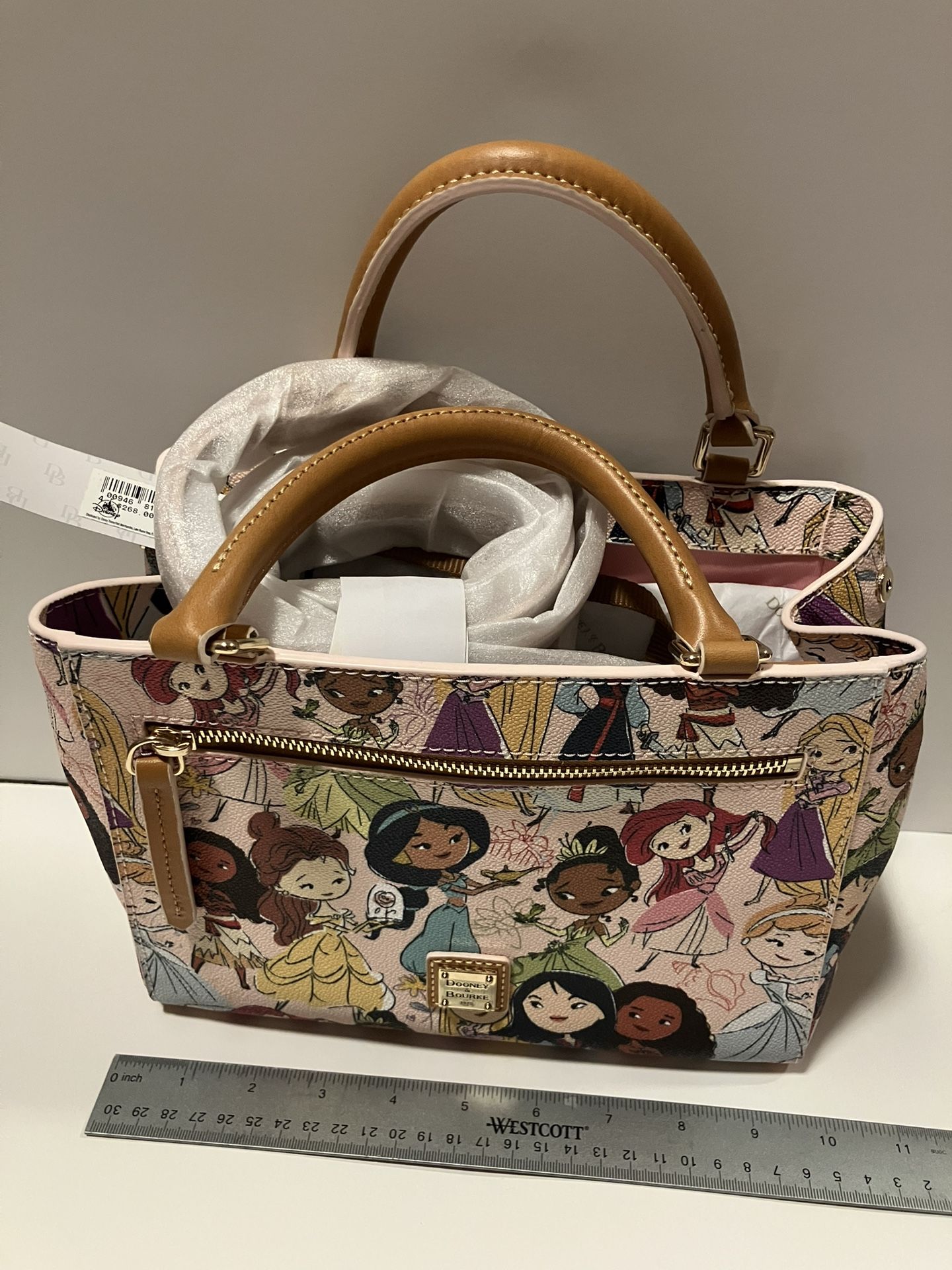 Disney parks Dooney & Bourke Disney Princess Coated Satchel Crossbody Handbag Brand New 