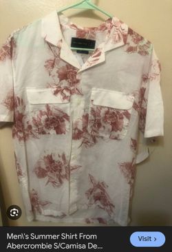 Abercrombie Mens Summer Shirt New / Camisa Nueva  De Hombre 