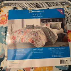 Brand New King 5 Piece Comforter Set