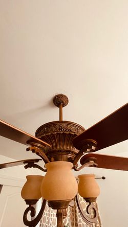 Casablanca  fan with 6 speed wall control and light. Works great and clean $55