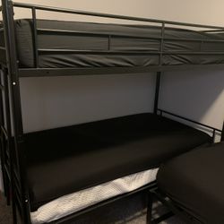 Twin Bunk Beds With Mattress 