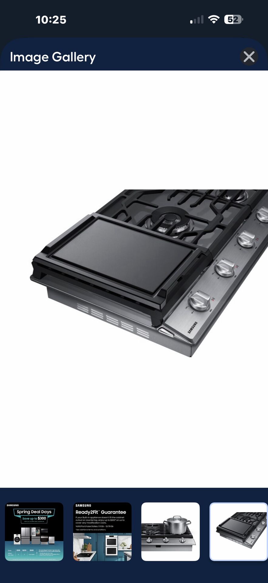 Gas cook top