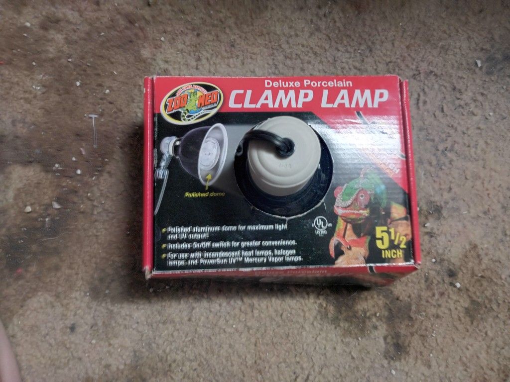 Zoo Med Deluxe Porcelain Clamp Lamp for Sale