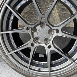 Bc forged  wheels 2x9 and 2x10 bolt pattern 5x112  no  scratch no dent 