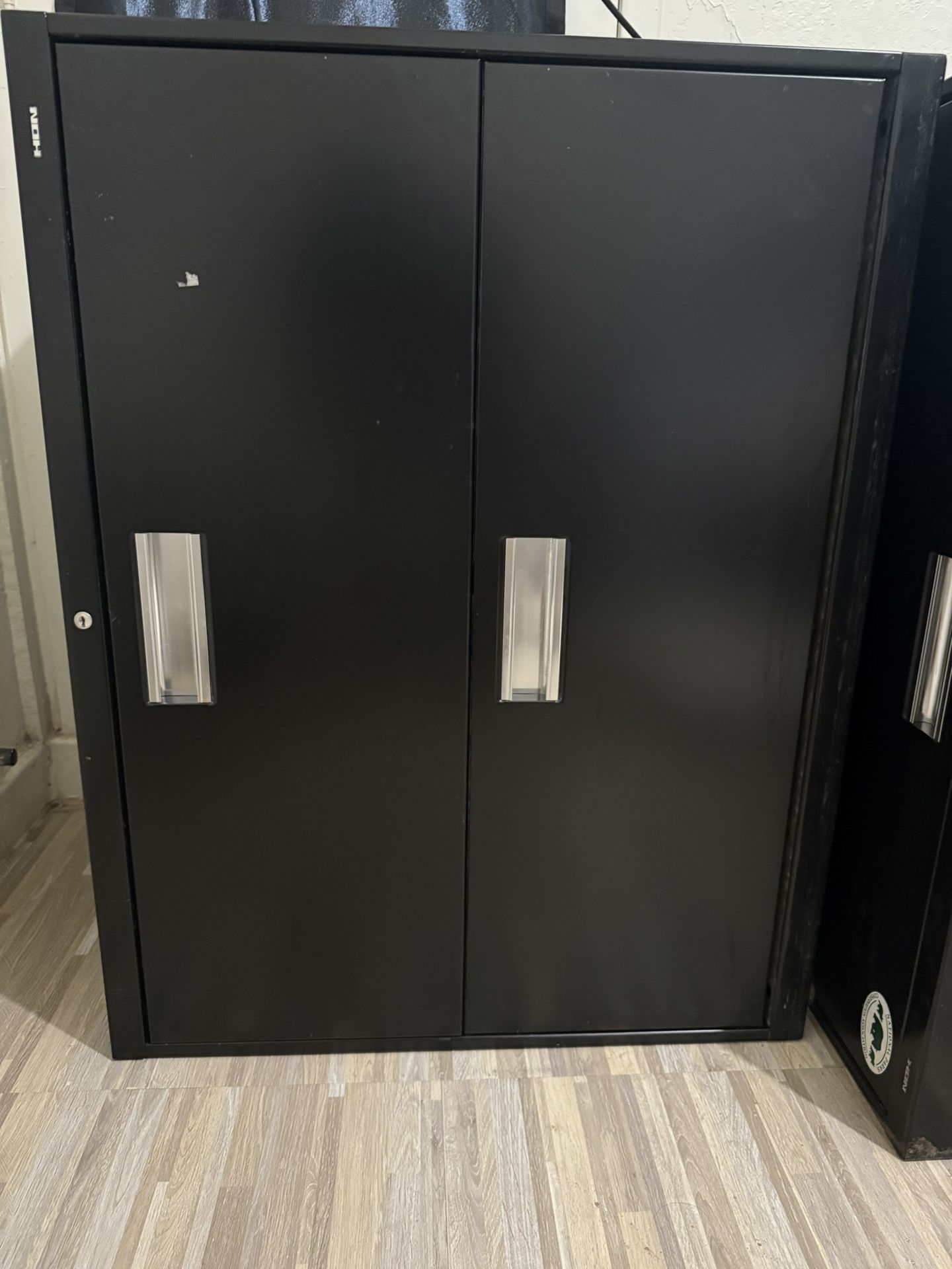 2 Large Filing cabinets black