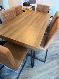 Dining table and chairs -$300