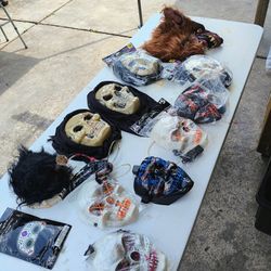 Halloween Masks Bleeding Masks And Light Up Masks Masks Are $8 Wolf Mask $10 Screw In Skull $10