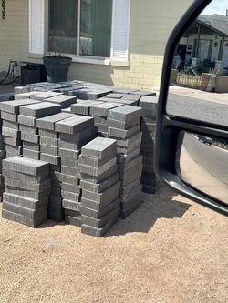 Black pavers 6 x12