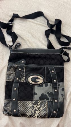 Guess Crossbody Bag Black Patchwork