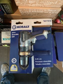 Kobalt Air Reversible Drill Rocker Drill 3/8” Keyless Chuck
