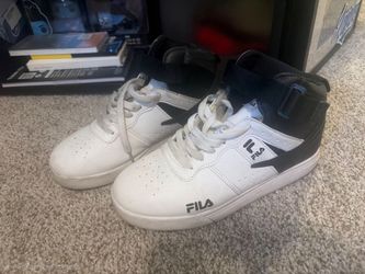 FILA Vulc 13 High-Top White/Black - Size 5Y