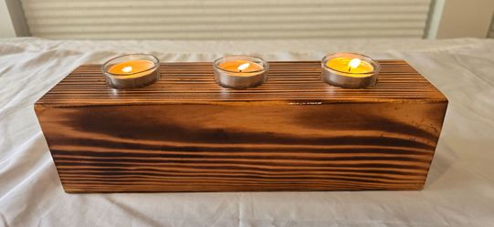 Rustic 3 Votive Candle Holder