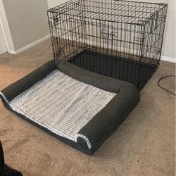Pet Cage And Pet Bed