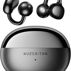KUZER KT01 Pro Clip-on Earbuds, Open Wireless Bluetooth Headphones with Mic, Not in Ear, Won’t Fall Out, IPX5 Waterproof, 48H Playtime, Ultra-Light fo