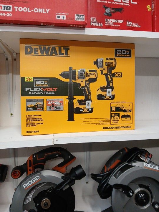 Dewalt New 20V Brushless Tool Combo Kit