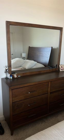 Dresser with mirror