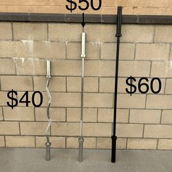 EZ Curl Bar, 5’ & 6’ Olympic Barbell **See Photo For Pricing, FIRM PRICE**