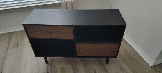 Mid-Century Modern TV Stand with Drawers