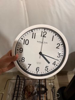 Sterling & Noble White Wall Clock