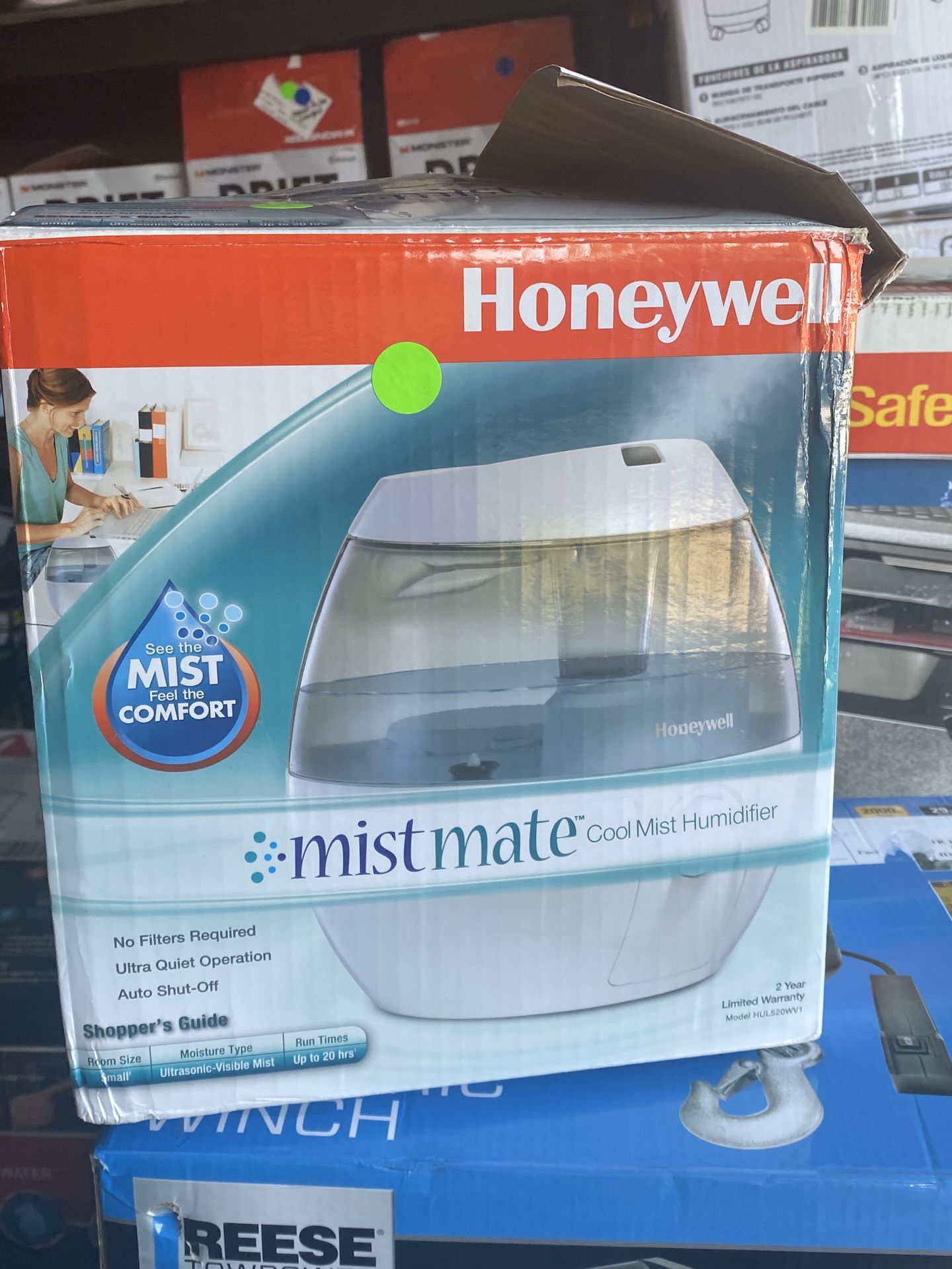 Honeywell HUL520W Mistmate Cool Mist Humidifier, White