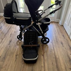 MOCKINGBIRD Stroller - With 2 Seat Option - 2 SEATS AND BASSINET INCLUDED 