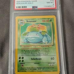 Pokemon Venusaur Base Set Unlimited PSA 8