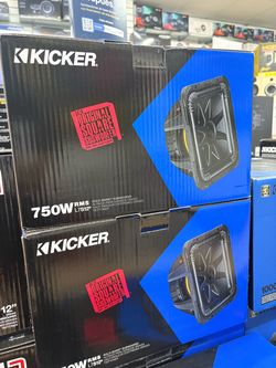 Kicker L7S12 12" Solo-Baric Square Subwoofer 750W RMS - Halloween Special $299