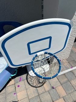 Pool basketball hoop