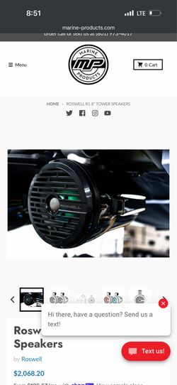 R1 8” Roswell Tower Speakers