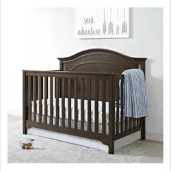Eddie Bauer Hayworth 4-1 Convertible Crib with Mattress and Memory Foam