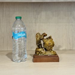 Chinese Tianhuang Shoushan Stone Mountain Hand Carved Tree Figure Statue