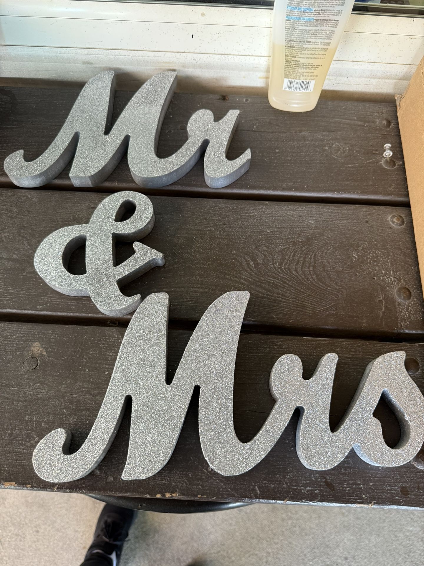 Mr And Mrs Block Sign