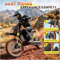 HappyRun G300 SE Electric Mini Dirt Bike with Mid-Drive for Teens & Adults
