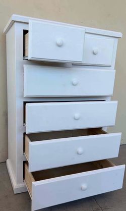 Duplex 6 Drawer white Pine