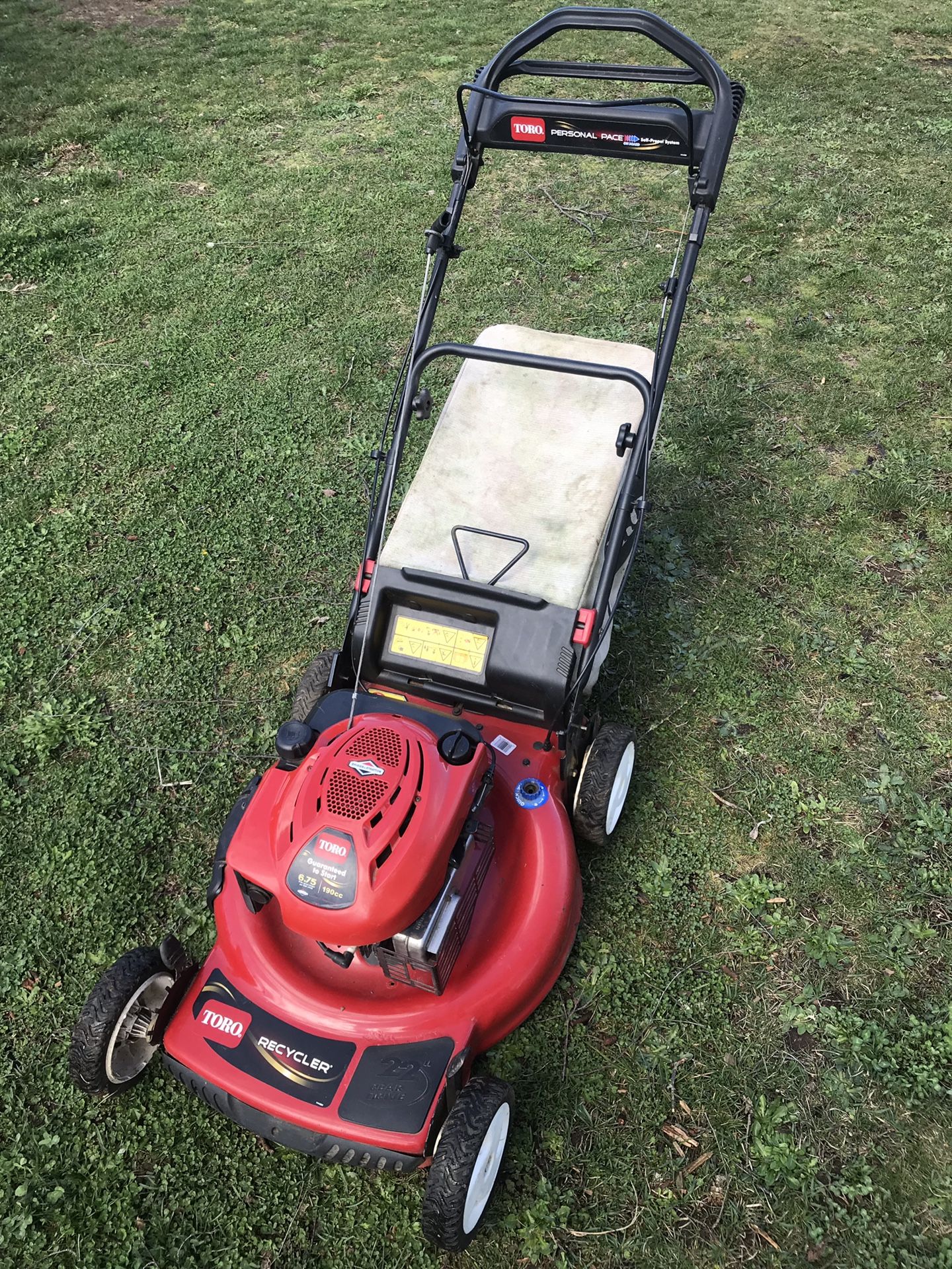 Toro Recycler (22") 190cc Personal Pace Lawn Mower w/ Blade Override