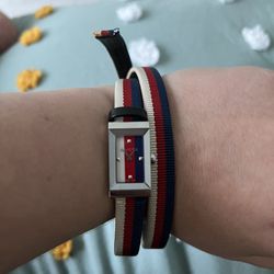Gucci Red White & Blue Watch
