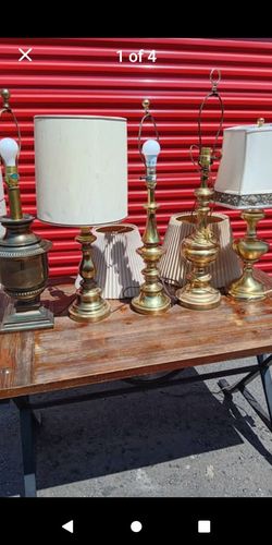 Brass Vintage Lamps $20 Each