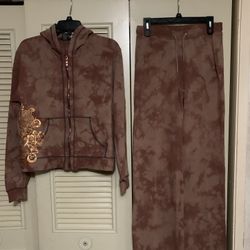FINITY Women Track Suit Pant Small Hoodie Large NWOT 