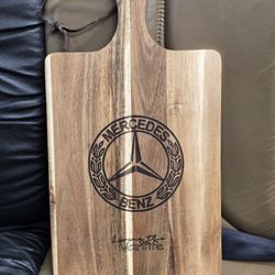 Mercedes Benz Acacia wood cutting board Van Life