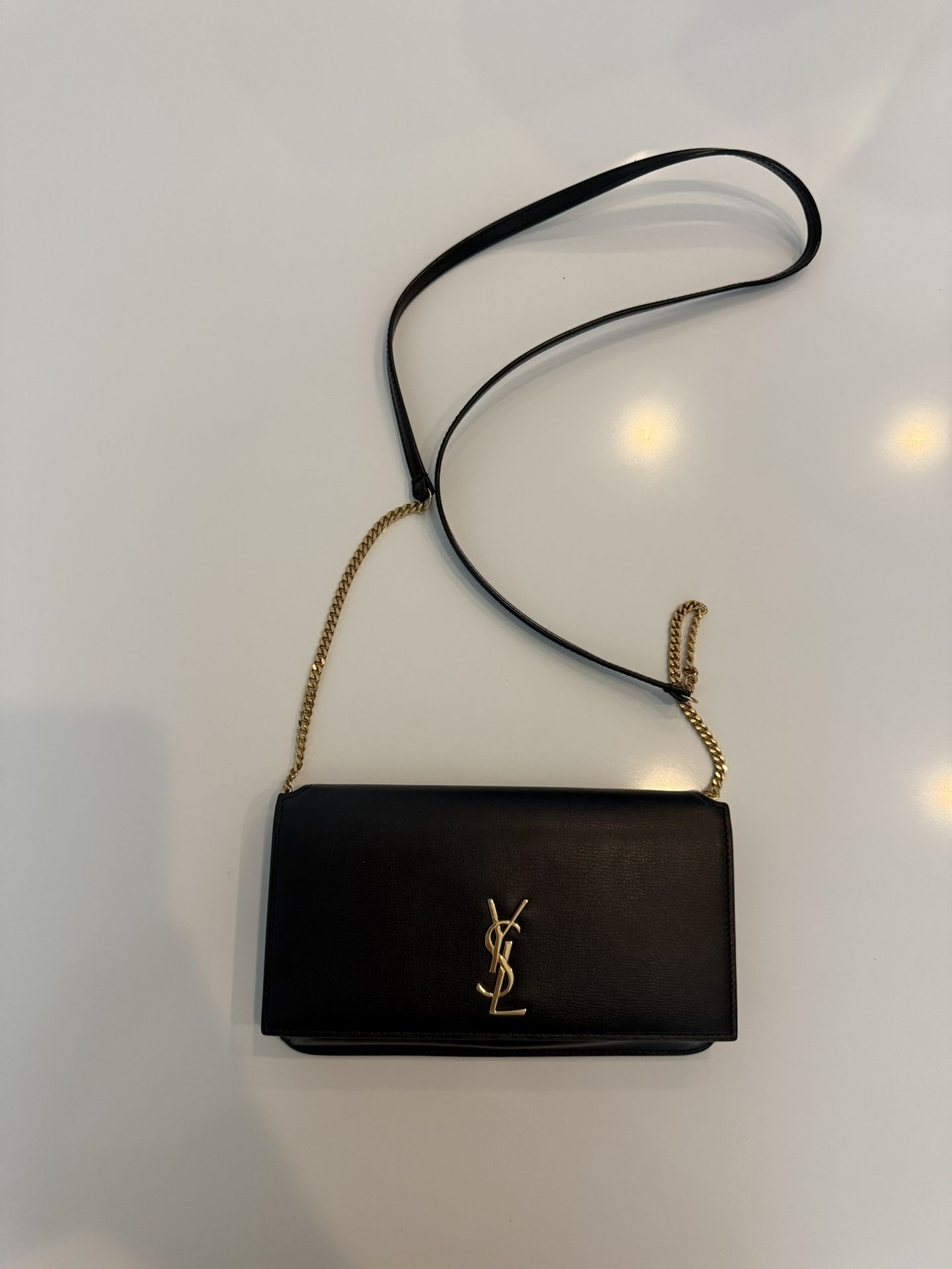 Authentic Saint Laurent crossbody phone holder bag purse