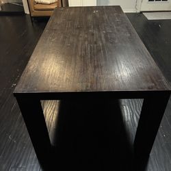 Solid wood Crate & Barrel Dining Table 