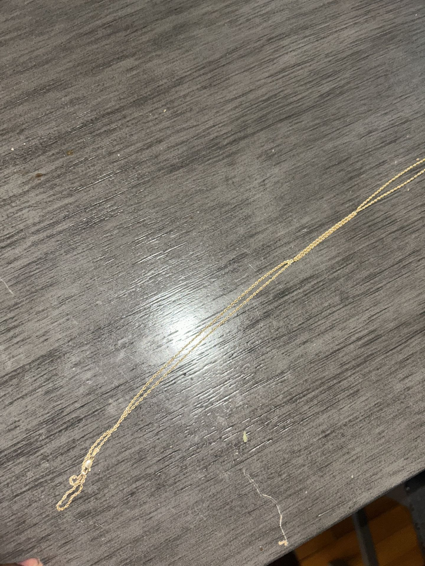 14k Gold Rope Chain . 26 Inches Long
