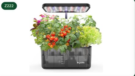 8-Plant Clear-Tank Countertop Garden