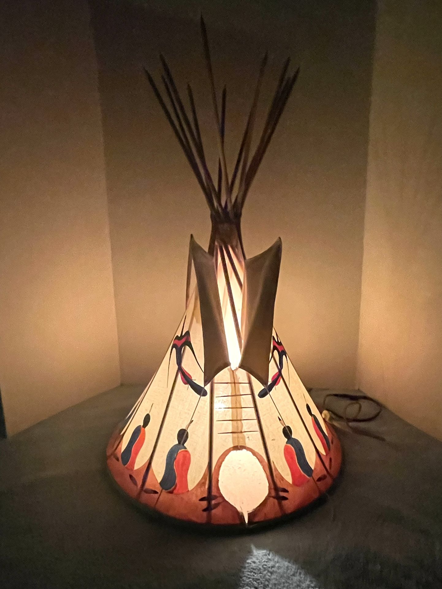 28” Replica Of A Native American Teepee