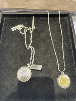 Stainless steel Aztec Calendar pendant and chain