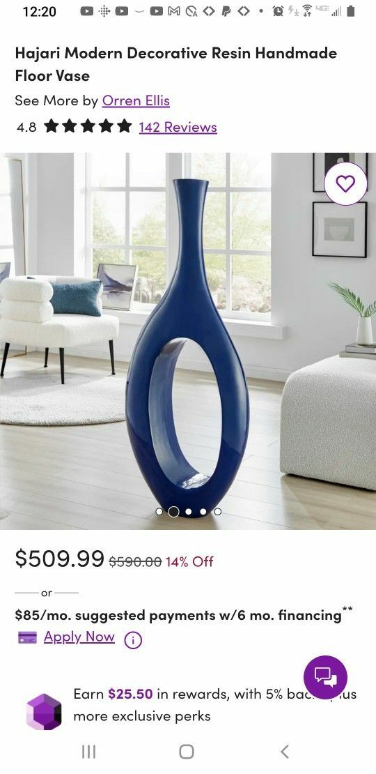 Large Decorative Vase