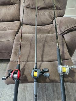 Baitcasting conventional combos for inshore light offshore use, kayak boat pier bridge etc