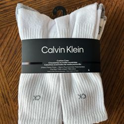 NWT Calvin Klein Men's cushion crew socks 5 pairs