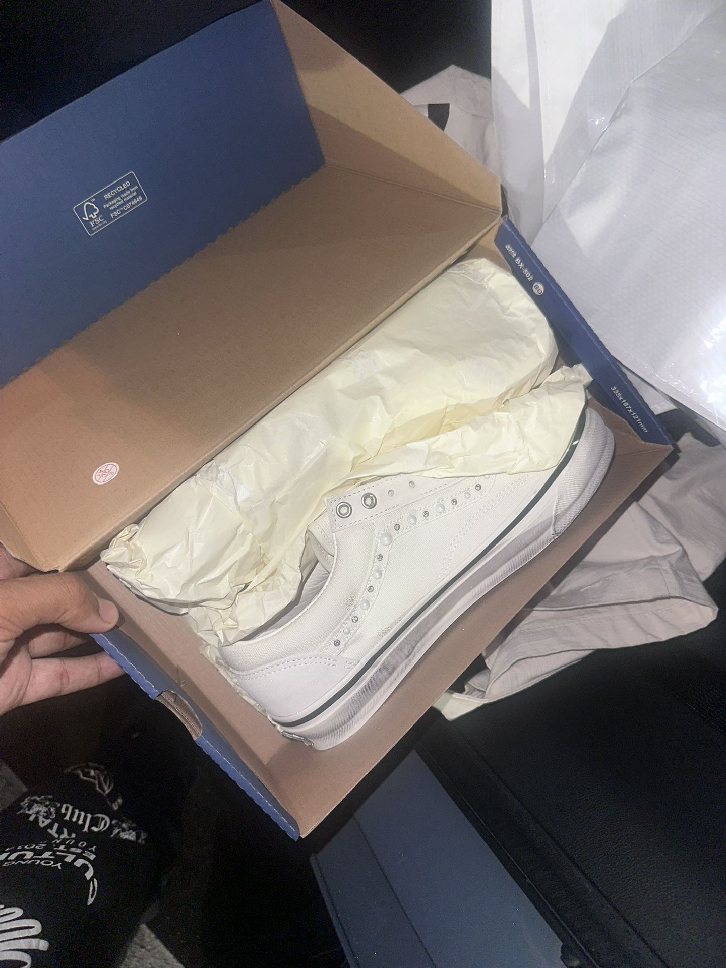 Vans Pearlized White Size 5